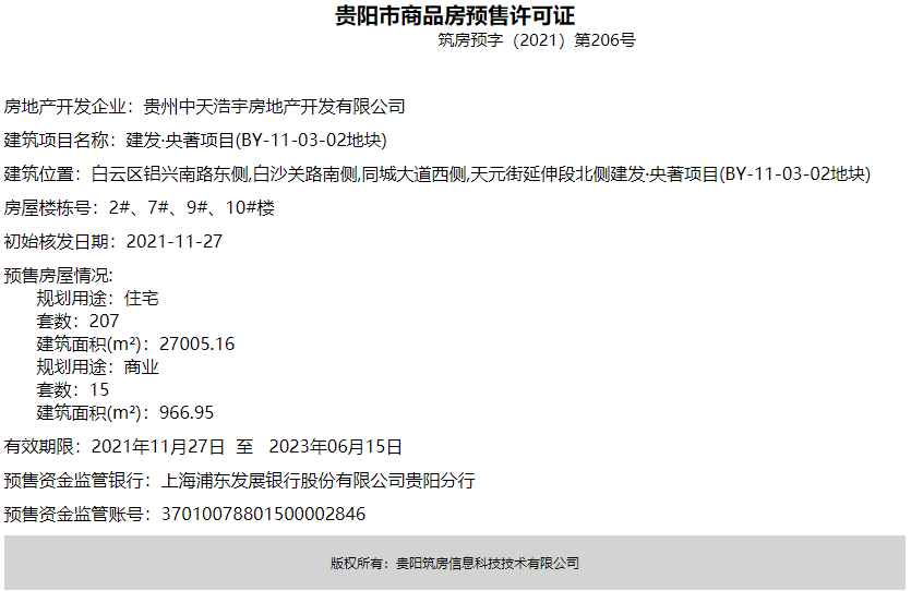 贵阳白金壹号最新动态